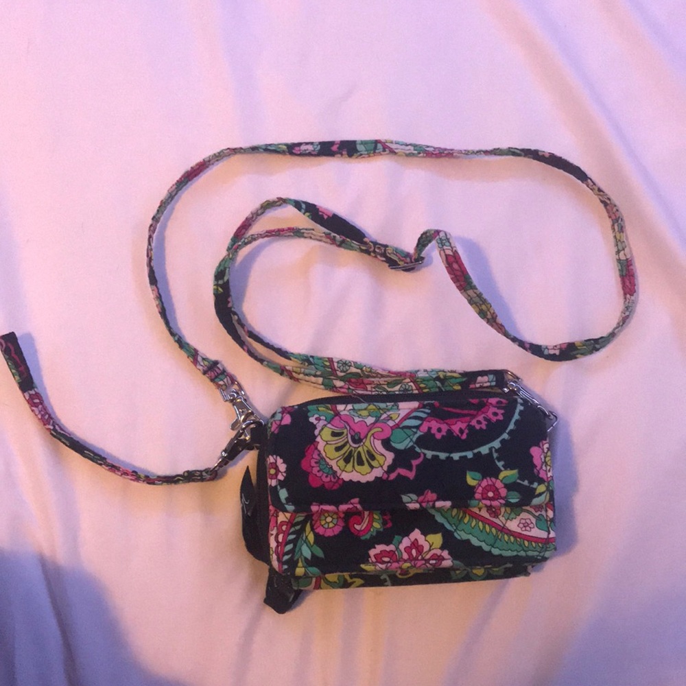 Vera Bradley wallet with lanyard